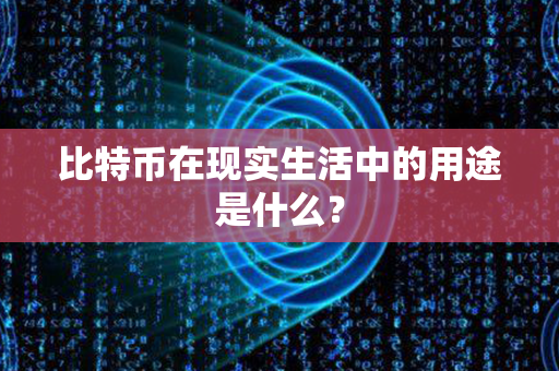 比特币在现实生活中的用途是什么？